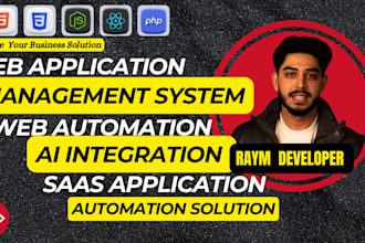be web app software developer solution crm automation saas app mlm fms erp hrm