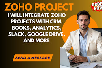 integrate zoho project with crm analytics books slack google drive