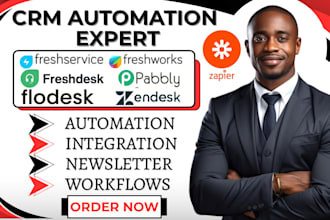 setup freshdesk freshservice zendesk flodesk zapier automation freshworks pabbly