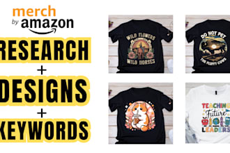 design high quality merch by amazon t shirts designs