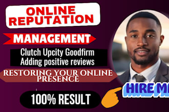 do clutch designrush management, upcity enhancement to boost online reputation