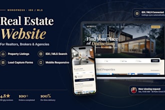 build a wordpress real estate website with idx mls for realtor or agency