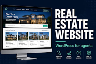build a wordpress real estate website for realtor or agency