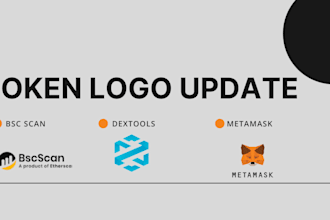 do dextools token update, bscscan token logo update