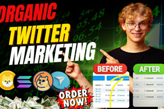 twitter x marketing trend solana memecoin to 90k follower telegram ads, presales