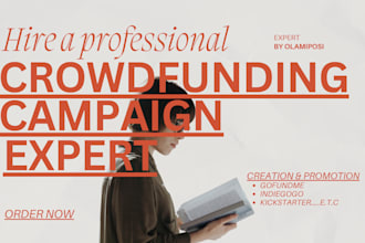 advertise and promote kickstarter, indiegogo, gofundme crowdfunding campaign