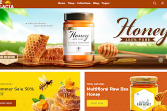 design honey shopify store honey store honey website honey dropshipping store