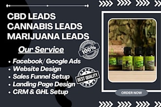 generate cbd leads, cannabis leads, weed leads, marijuana gohighlevel website