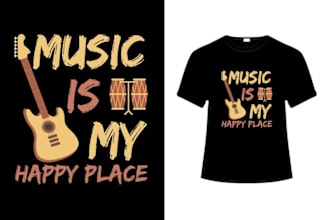 do an amazing concert music t shirt design for your brand
