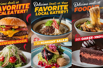 design food flyer ,poster,banner,menu design