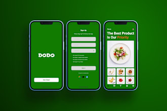 mobile UI design mobile app design responsive with prototype