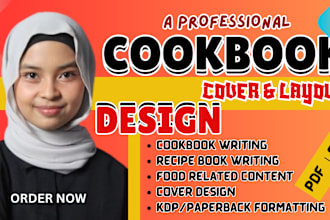 create a unique cookbook, keto diet recipes cookbook, ebooks and cover design