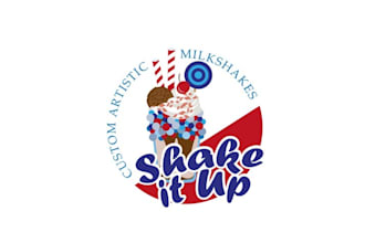 design sustainability milk shake logo