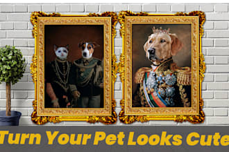 custom pet portrait, dog portrait, cat portrait