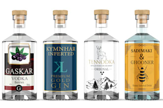 do label for wine, beer, gin, whiskey, vodka, tequila, liquor, brandy, mead