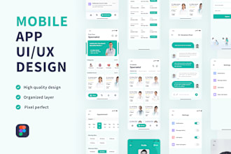 do mobile app UI UX design in figma
