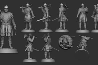 sculpt custom 3d figurine action figures miniature 40k stl tabletop zbrush blend
