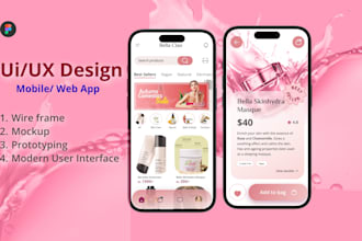 do attractive ui ux mobile and website designs