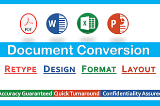 convert PDF to microsoft word, excel, powerpoint