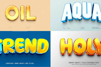 create all types of 3d custom fonts