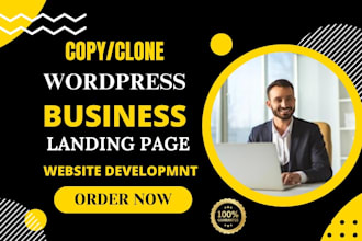 design copy clone website, business website , landing page ,website development