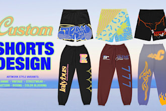 custom design mesh shorts or pants for your clothing brand