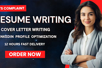 write a professional resume, CV, cover letter and linkedin