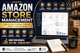 be your amazon store manager and seller central VA