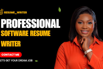 write software engineering resume, software development, IT and technical resume