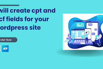 create cpt and acf fields for your wordpress site