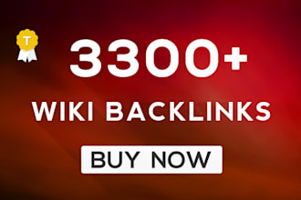 get your website 3300 High Quality Contextual links from 1100 Wiki pages