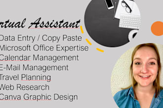 be your virtual assistance I data entry, microsoft office, research and more