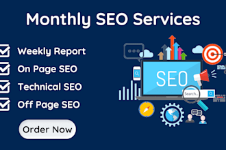 provide complete monthly SEO services