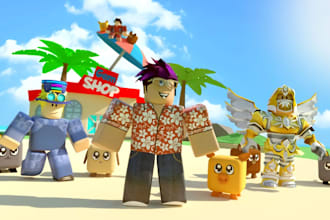 create open world roblox game,map,scripting,roblox model,gui,asset,roblox obby