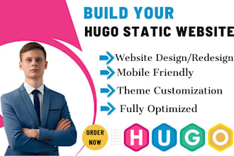 build hugo static website fix hugo website