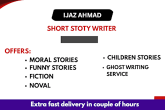 create unique and engaging moral and funny  short stories