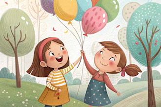 draw watercolor or any style  children book illustration