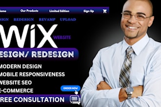 design, redesign, and fix your wix website with booking integration