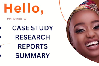 do research and case study analysis