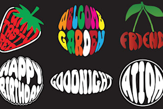 design a custom circle typography logo for your t shirt