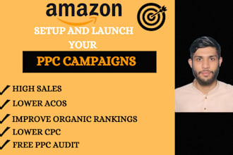 setup manage and optimize amazon PPC campaigns sponsored ads