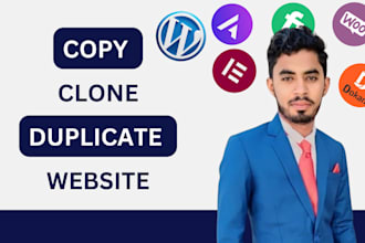 clone copy or duplicate website into wordpress