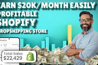 setup profitable shopify dropshipping store or shopify website