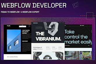 design webflow website, figma to webflow, webflow expert