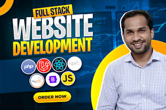 build or redesign dynamic websites PHP laravel react as full stack developer