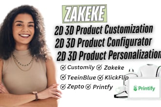 do zakeke kickflip customily zepto 2d 3d product configurator for shopify store