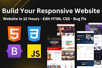 build, rebuild website or any web project in 24 hours