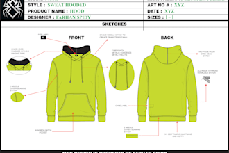 design fashion apparel clothing tech pack