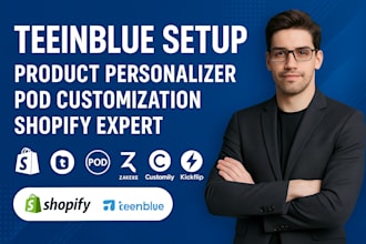 design teeinblue, customily, zakeke and kickflip products for shopify pod store