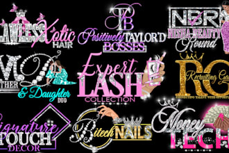 feminine,beauty cosmetics ,hair extension, eyelashes ,lips ,signature logo